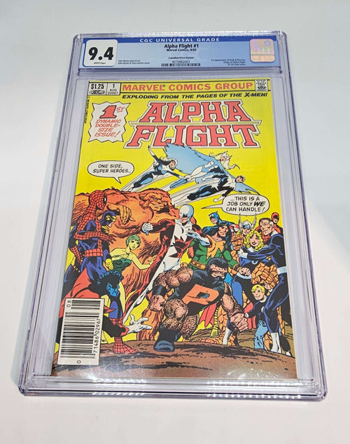 Alpha Flight #1 CGC 9.4 – Canadian Price Variant | Marvel Comics (1983)