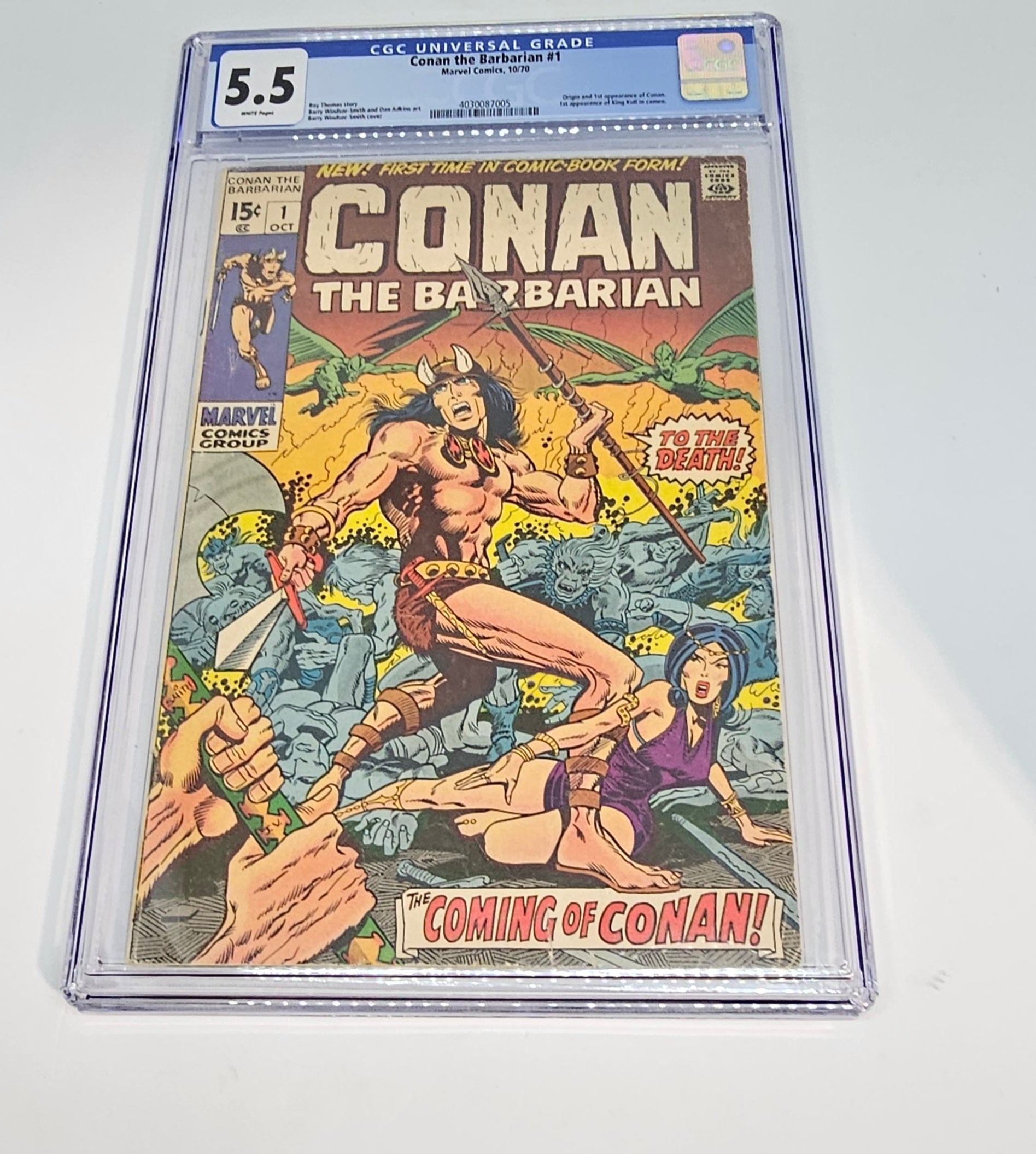 Conan the Barbarian #1 CGC 5.5 – Marvel Comics (1970) | First Appearance of Conan