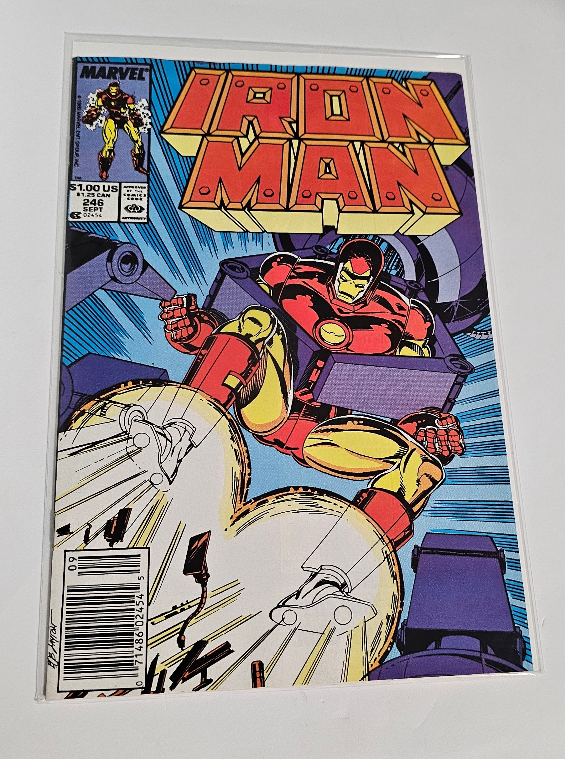 Iron Man 246 VF Newsstand