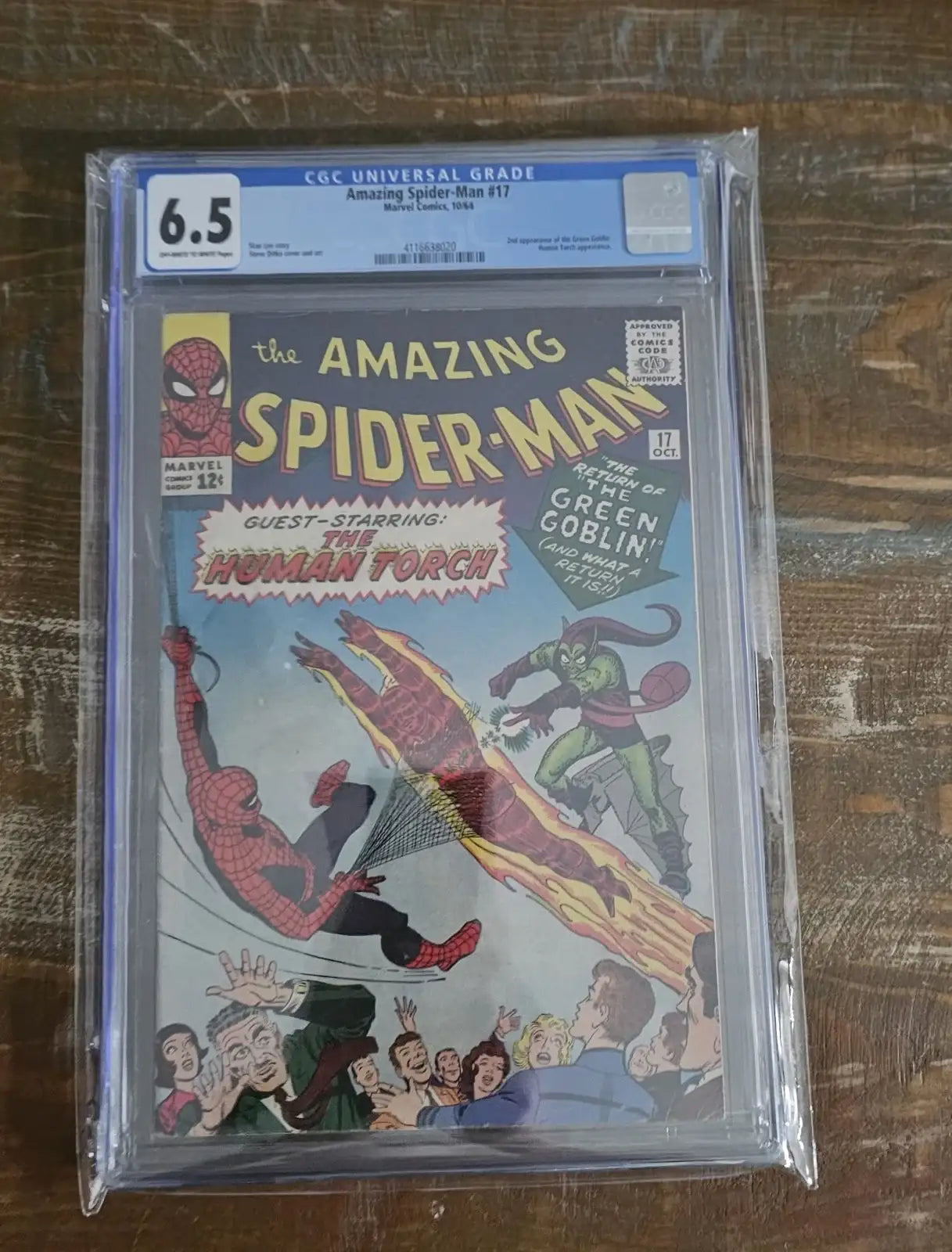Amazing Spiderman 17 CGC 6.5 2nd appearance of the Green Goblin